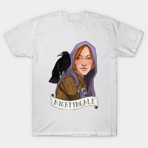 Nightingale T-Shirt by sabryannedraws
